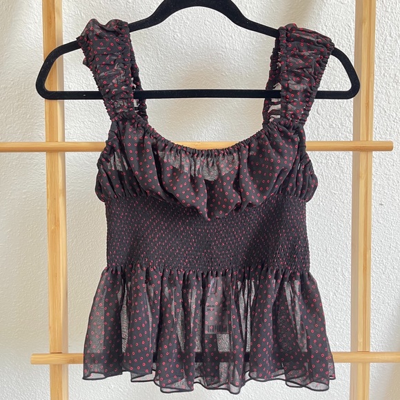 Urban Outfitters Tops - UO Sheer Smocked Tank